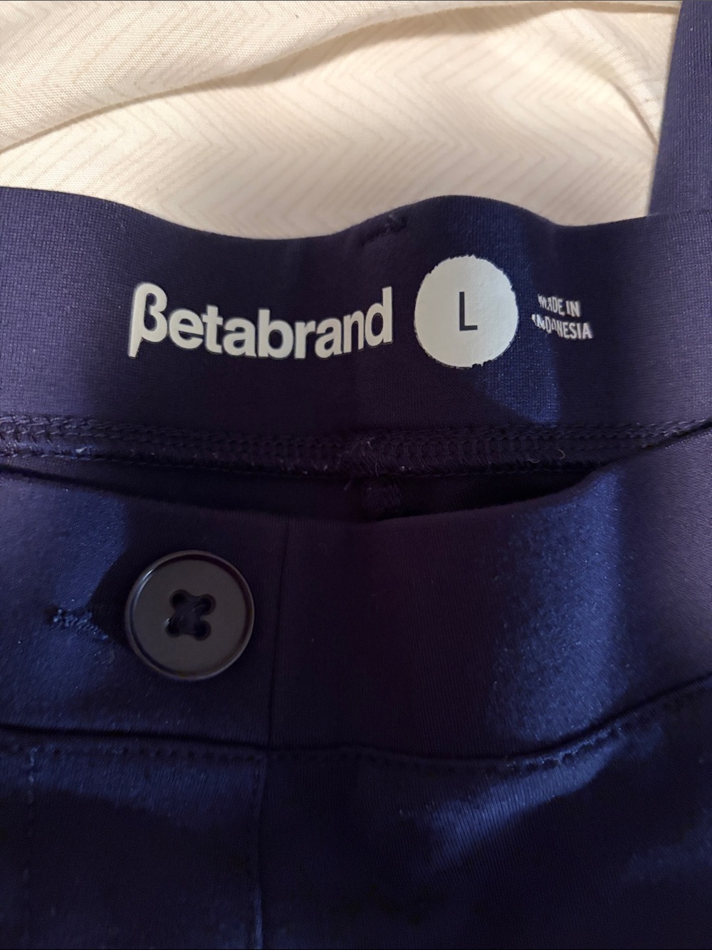 Beta Brand Cropped Navy Dress Pants - Picture 3 of 5
